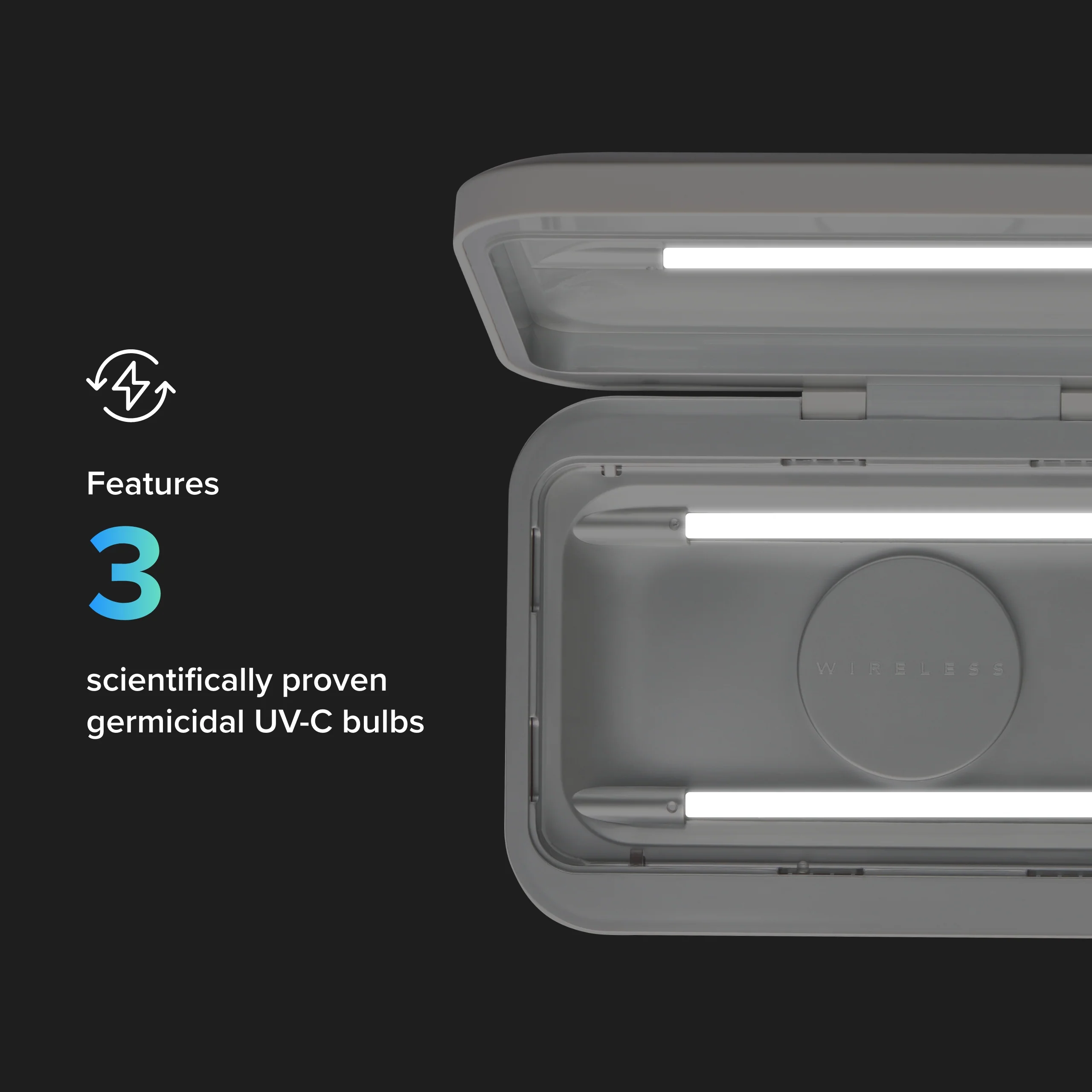 PhoneSoap Wireless: Phone Qi Wireless Charger And Sanitizer - Image 6